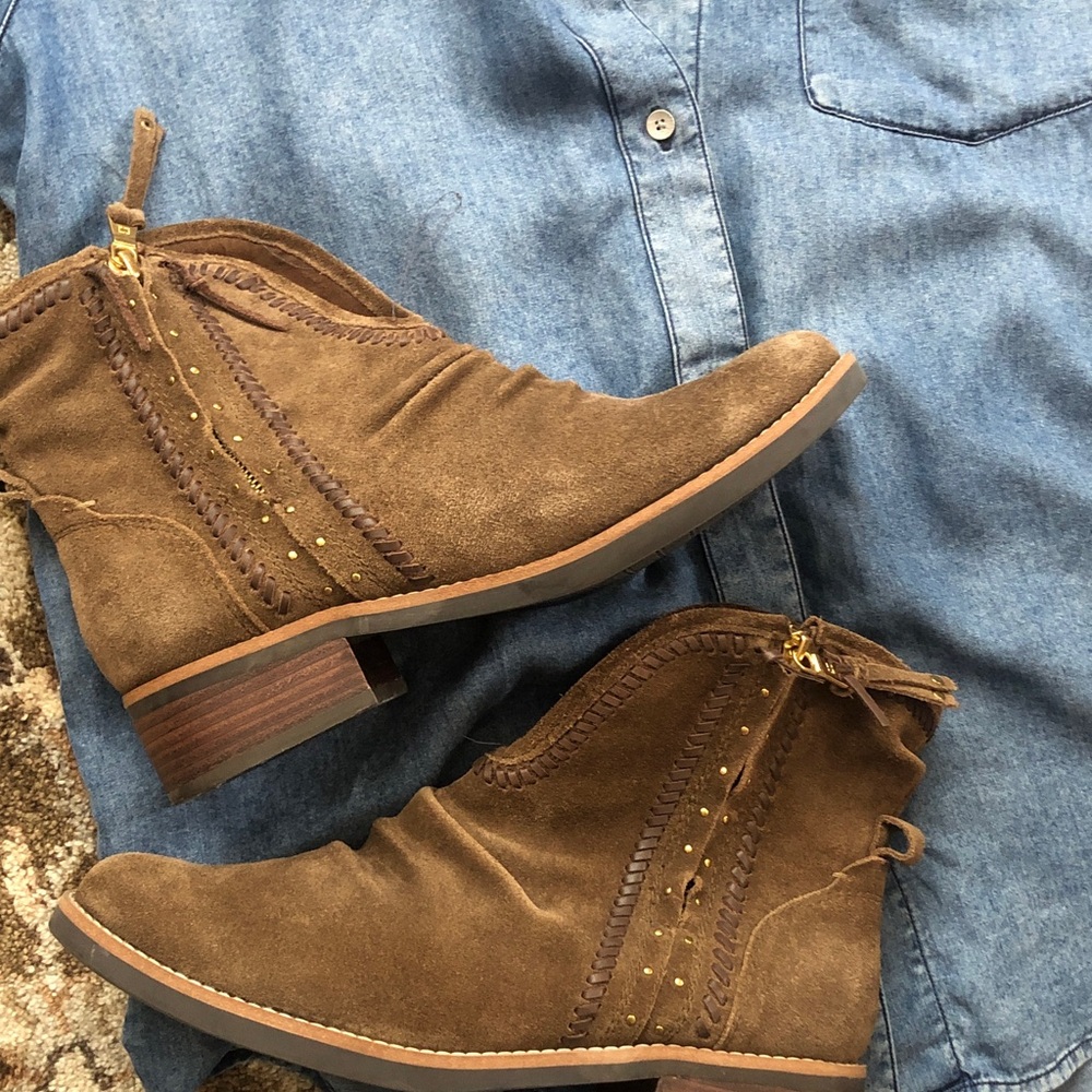 Latigo Dark Brown Ankle Booties - Picture 7 of 7